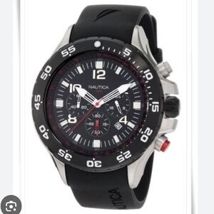 NAUTICA Men's Chronograph Watch with silicone band